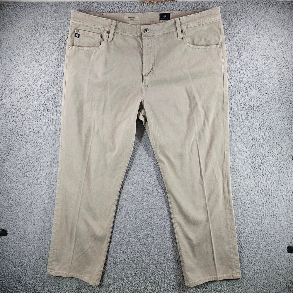 AG Adriano Goldschmied The Graduate Tailored Leg Khaki Tan Pants 40x29